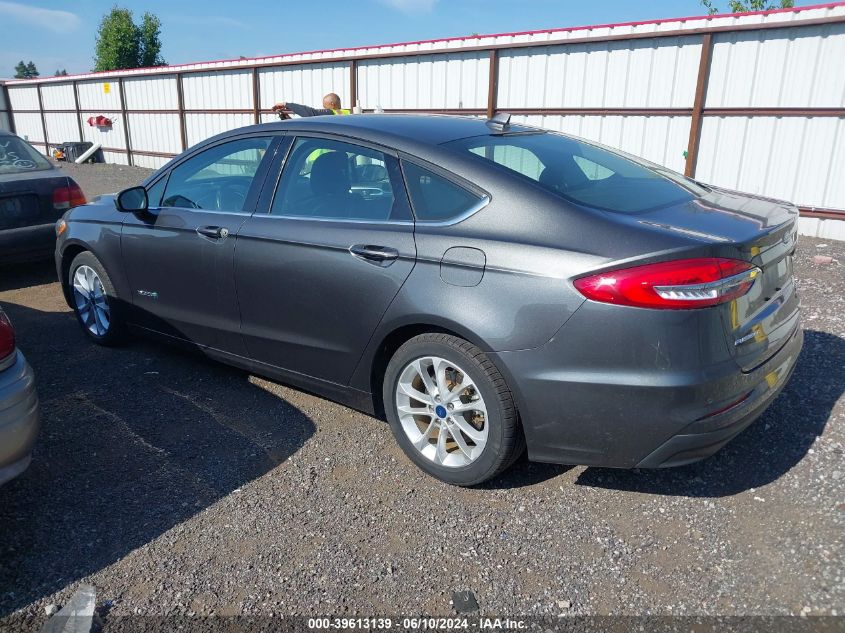 2019 Ford Fusion Hybrid Se VIN: 3FA6P0LU9KR182665 Lot: 39613139