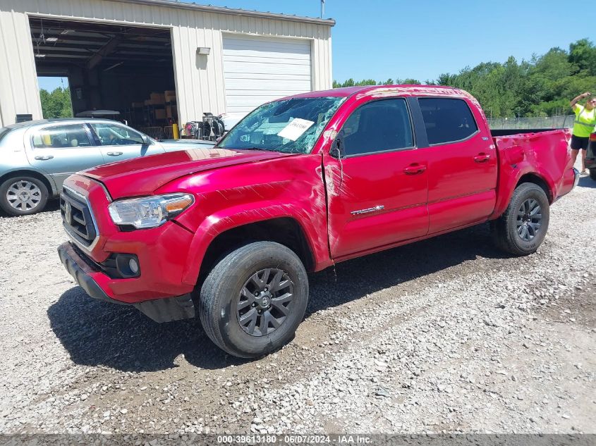 2022 Toyota Tacoma Sr5 V6 VIN: 3TYCZ5AN2NT053303 Lot: 39613180