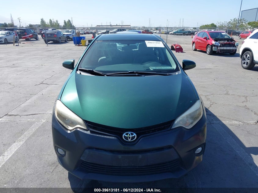 2014 Toyota Corolla Le Eco Plus VIN: 5YFBPRHE4EP080456 Lot: 39613181