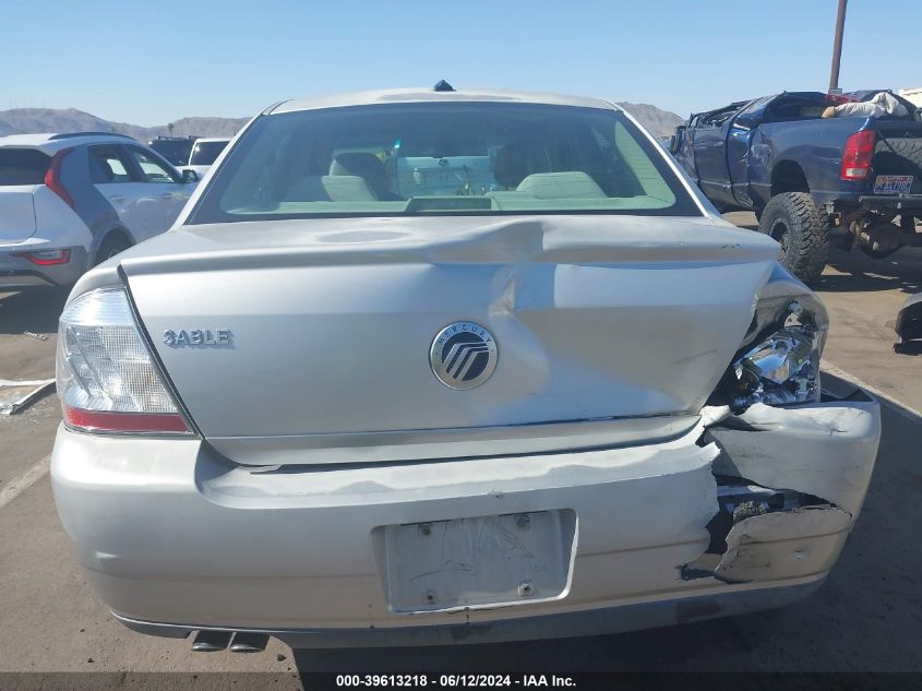 2008 Mercury Sable VIN: 1MEHM40W78G611261 Lot: 39613218