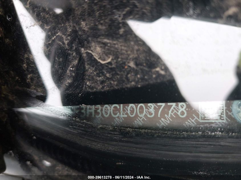 2012 Honda Crosstour 2.4 Ex VIN: 5J6TF3H30CL003778 Lot: 39613278