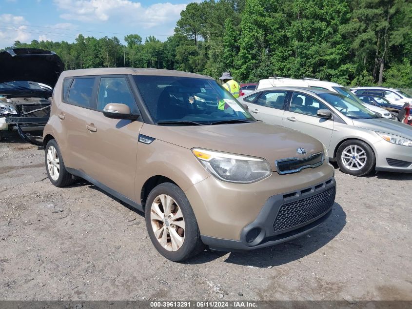 2014 Kia Soul + VIN: KNDJP3A53E7073616 Lot: 39613291