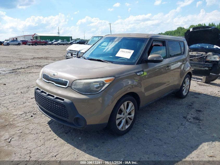 2014 Kia Soul + VIN: KNDJP3A53E7073616 Lot: 39613291