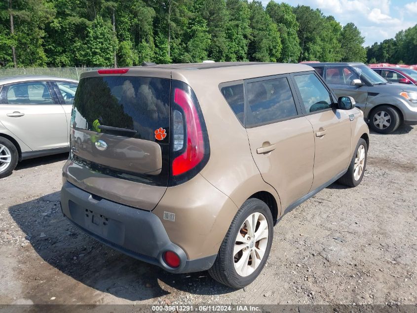 2014 Kia Soul + VIN: KNDJP3A53E7073616 Lot: 39613291