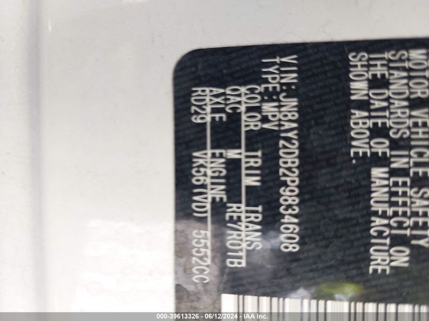 2023 NISSAN ARMADA PLATINUM 4WD - JN8AY2DB2P9834608