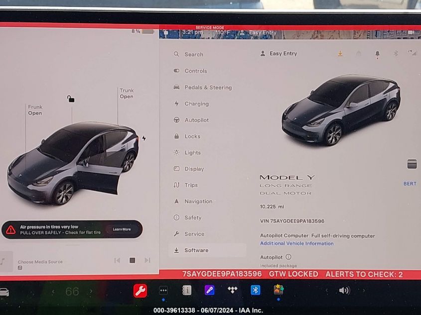 2023 Tesla Model Y VIN: 7SAYGDEE9PA183596 Lot: 39613338