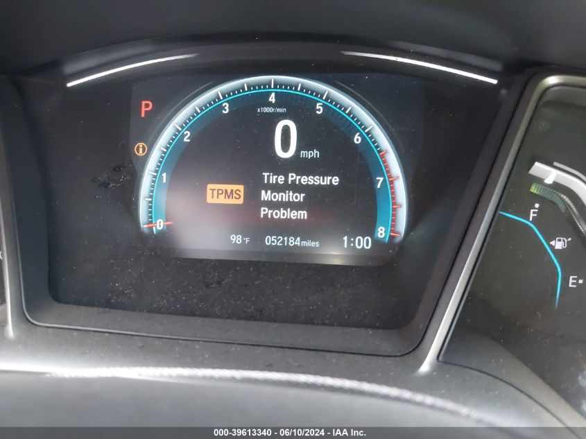 2018 Honda Civic Ex VIN: SHHFK7H57JU419784 Lot: 39613340