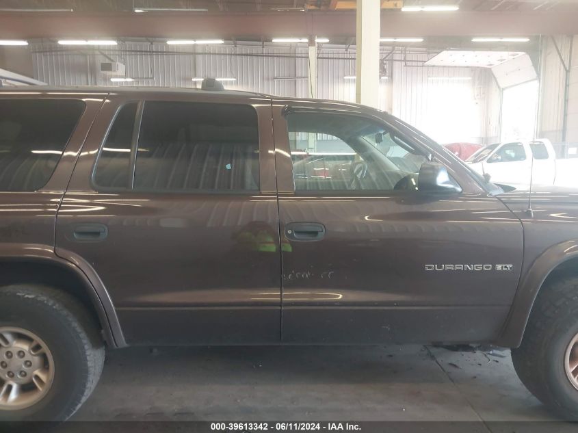 1998 Dodge Durango Slt VIN: 1B4HS28Y7WF196654 Lot: 39613342