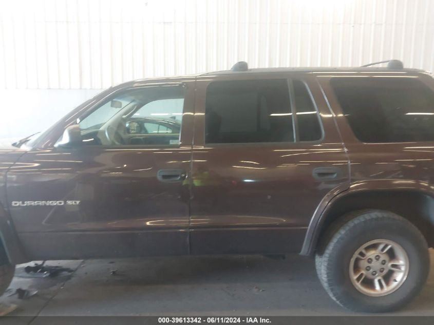 1998 Dodge Durango Slt VIN: 1B4HS28Y7WF196654 Lot: 39613342