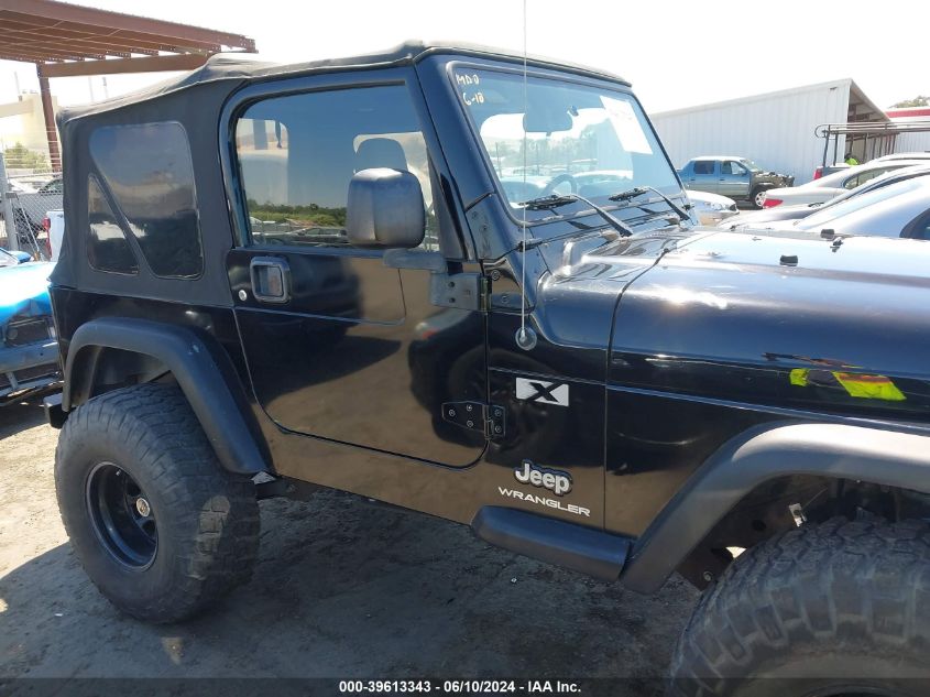 2003 Jeep Wrangler X VIN: 1J4FA39SX3P333311 Lot: 39613343