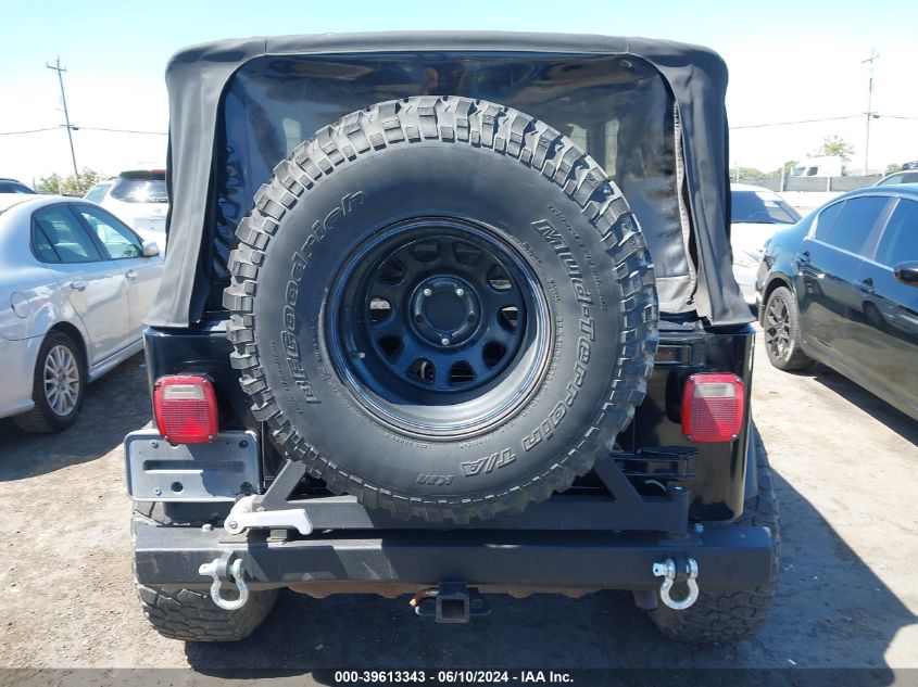 2003 Jeep Wrangler X VIN: 1J4FA39SX3P333311 Lot: 39613343