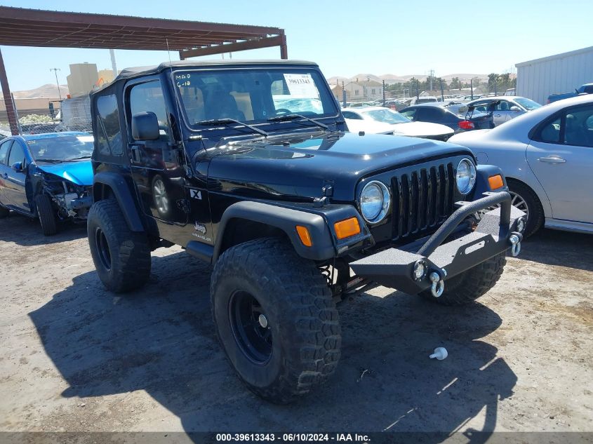 2003 Jeep Wrangler X VIN: 1J4FA39SX3P333311 Lot: 39613343