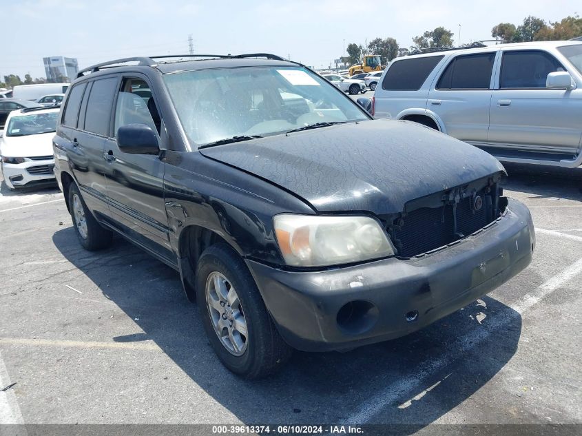 2004 Toyota Highlander V6 VIN: JTEDP21AX40037896 Lot: 39613374