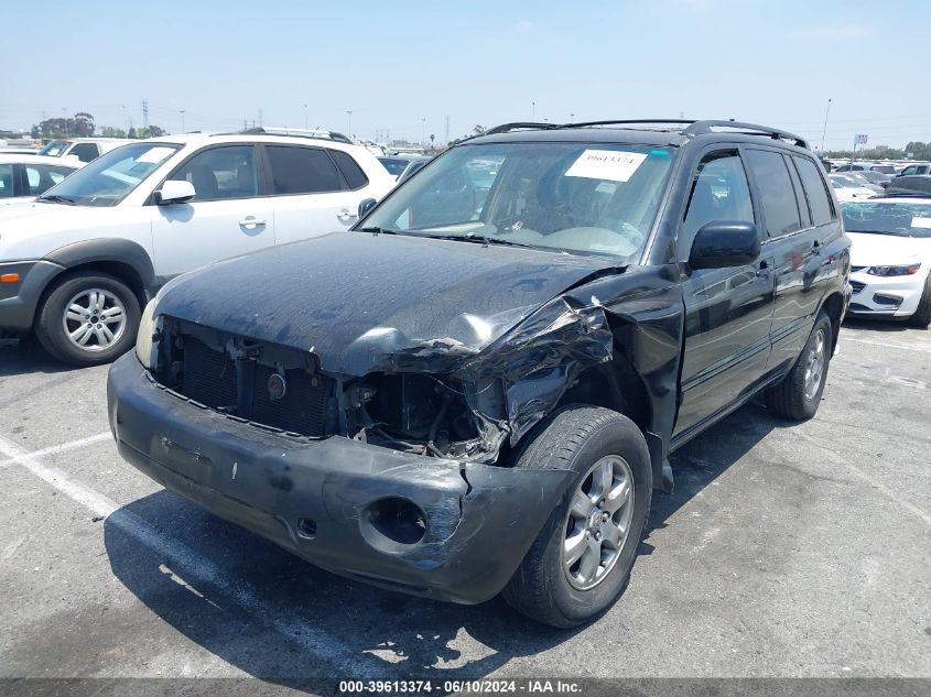 2004 Toyota Highlander V6 VIN: JTEDP21AX40037896 Lot: 39613374