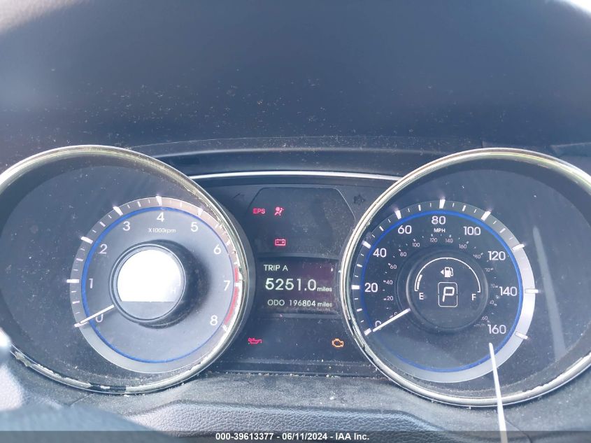 2013 Hyundai Sonata Se VIN: 5NPEC4AC8DH600352 Lot: 39613377