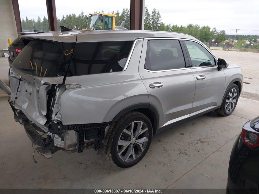2021 Hyundai Palisade Sel VIN: KM8R4DHE7MU299404 Lot: 39613387