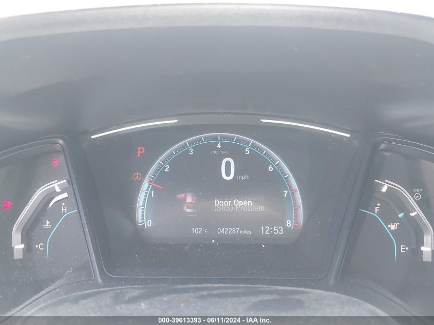 2020 Honda Civic Lx VIN: 2HGFC2F61LH577016 Lot: 39613393