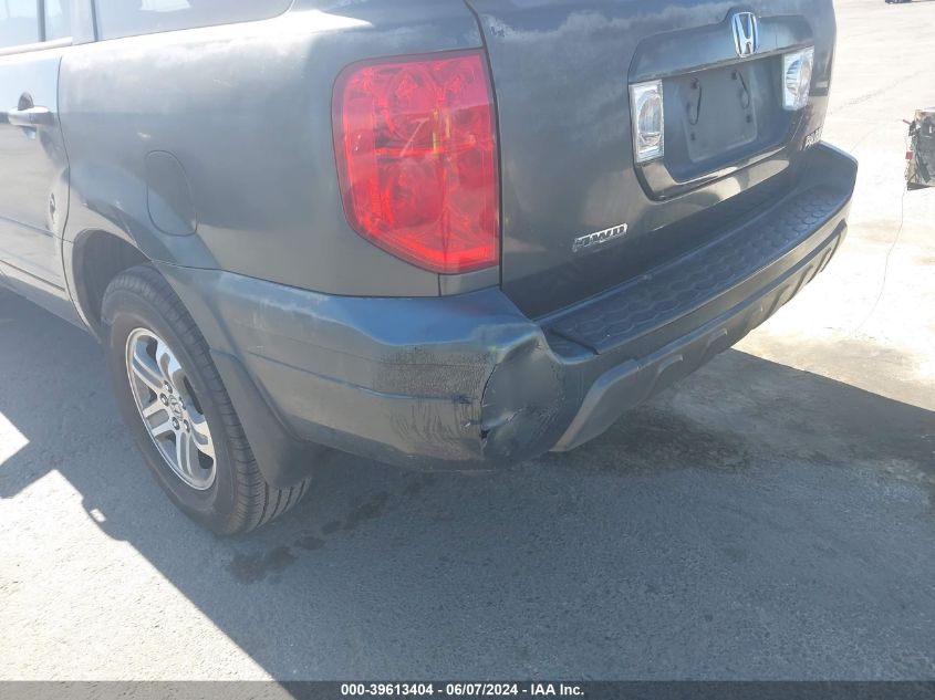 2005 Honda Pilot Ex-L VIN: 5FNYF18585B032873 Lot: 39613404