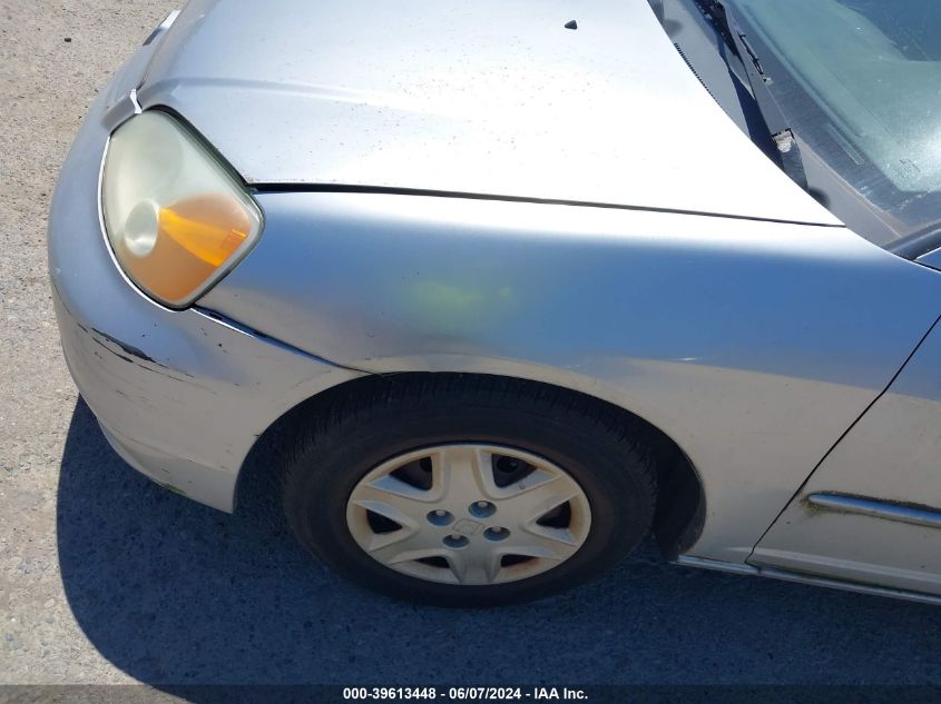 2003 Honda Civic Lx VIN: 2HGES155X3H620382 Lot: 39613448