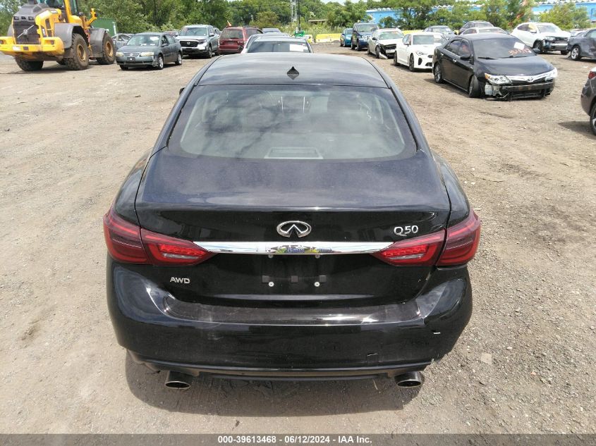 2019 Infiniti Q50 3.0T Luxe VIN: JN1EV7AR5KM557966 Lot: 39613468