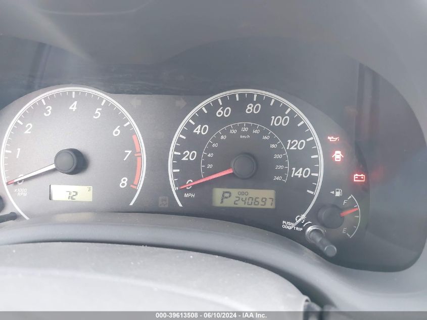 2010 Toyota Corolla Le VIN: 2T1BU4EE5AC495196 Lot: 39613508