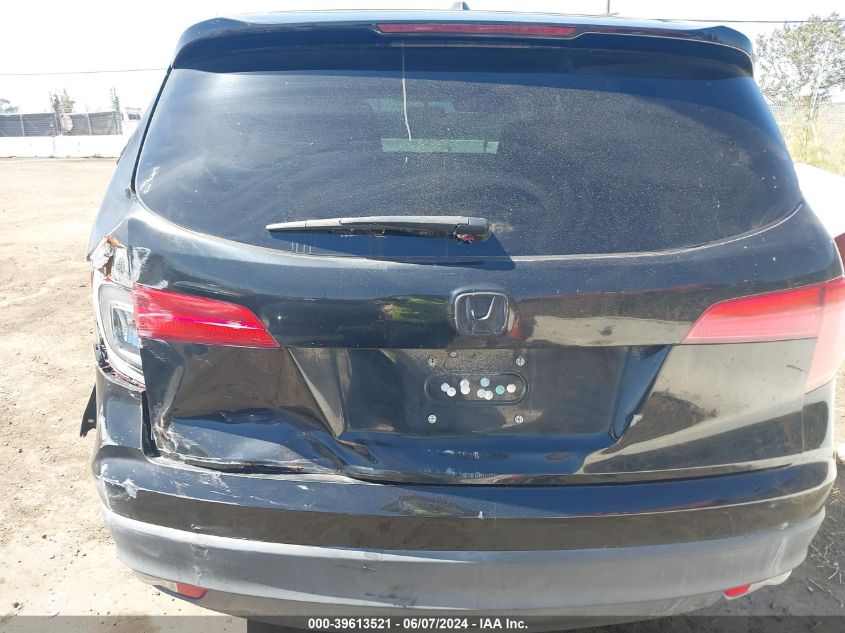 2016 Honda Pilot Ex-L VIN: 5FNYF5H52GB009356 Lot: 39613521