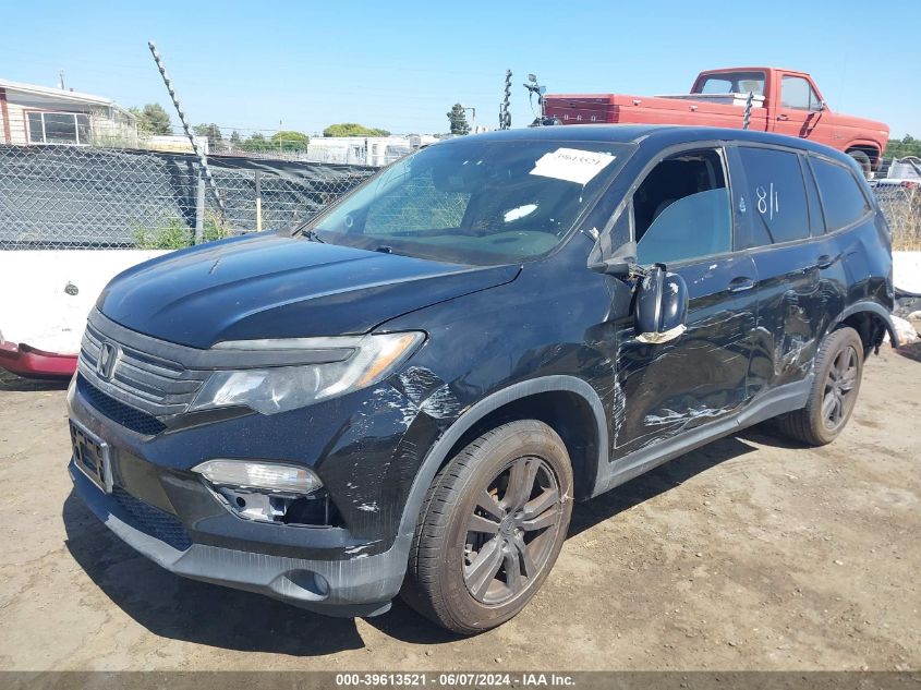 2016 Honda Pilot Ex-L VIN: 5FNYF5H52GB009356 Lot: 39613521