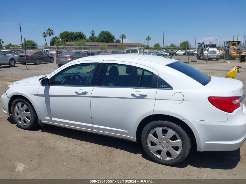 2014 Chrysler 200 Lx VIN: 1C3CCBAB4EN205853 Lot: 39613557