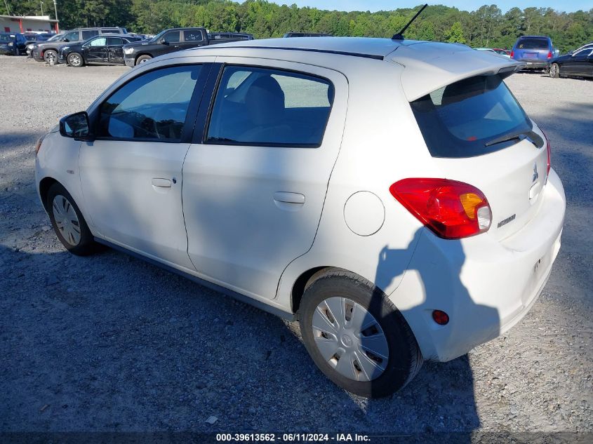 2015 Mitsubishi Mirage De VIN: ML32A3HJ7FH041260 Lot: 39613562