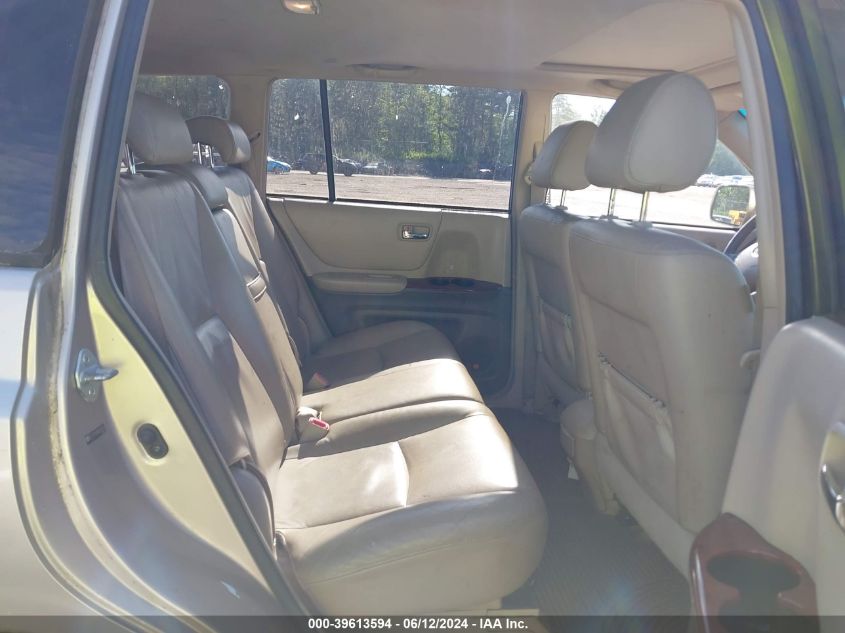 2005 Toyota Highlander Limited V6 VIN: JTEEP21A850135511 Lot: 39613594