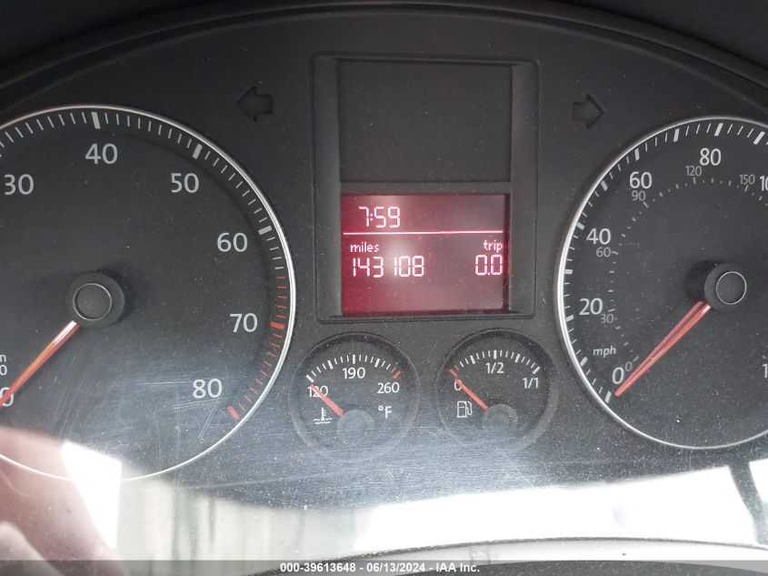 2008 Volkswagen Jetta Wolfsburg Edition VIN: 3VWRJ71K58M137308 Lot: 39613648