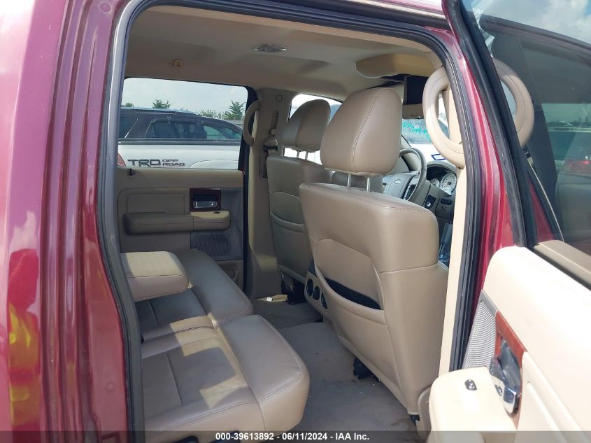 2006 Ford F-150 Lariat/Xlt VIN: 1FTPW12506KB44222 Lot: 39613892