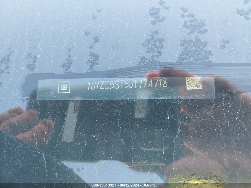 2018 Chevrolet Malibu Lt VIN: 1G1ZD5ST5JF174718 Lot: 39613927