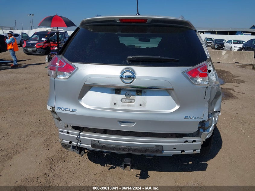 2016 Nissan Rogue Sv VIN: KNMAT2MV7GP669199 Lot: 39613941