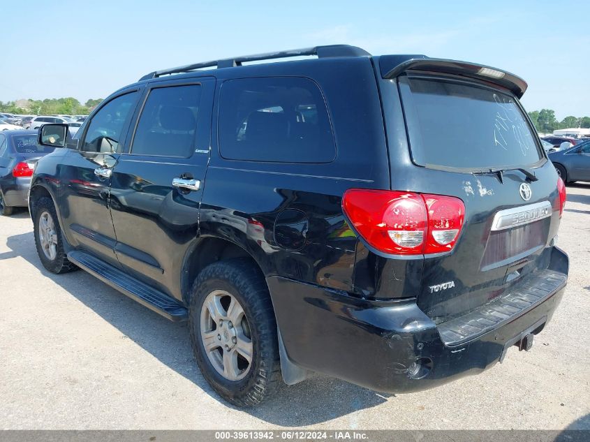 2008 Toyota Sequoia Limited 5.7L V8 VIN: 5TDZY68A18S008049 Lot: 39613942