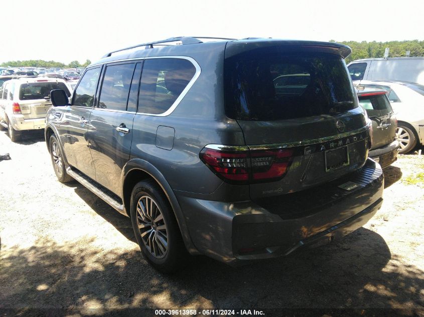 2022 Nissan Armada Sl 2Wd VIN: JN8AY2BA3N9390064 Lot: 39613958