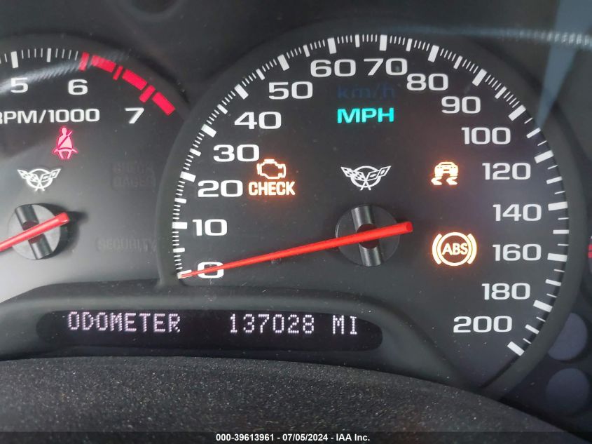 2002 Chevrolet Corvette VIN: 1G1YY22G425110422 Lot: 39613961