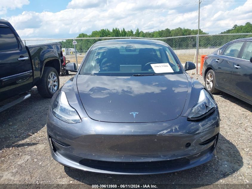 2022 Tesla Model 3 Long Range Dual Motor All-Wheel Drive VIN: 5YJ3E1EBXNF173709 Lot: 39613988