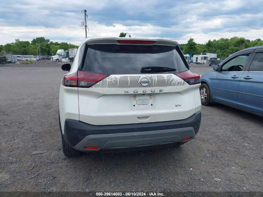 2022 Nissan Rogue Sv Fwd VIN: 5N1BT3BA2NC699169 Lot: 39614003