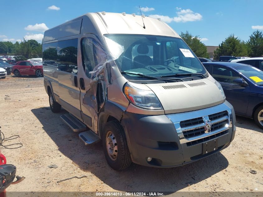 2016 Ram Promaster 2500 Window Van High Roof VIN: 3C6TRVPG1GE104279 Lot: 39614013