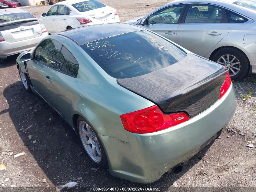 2003 Infiniti G35 Base W/6 Speed Manual VIN: JNKCV54E93M212876 Lot: 39614070