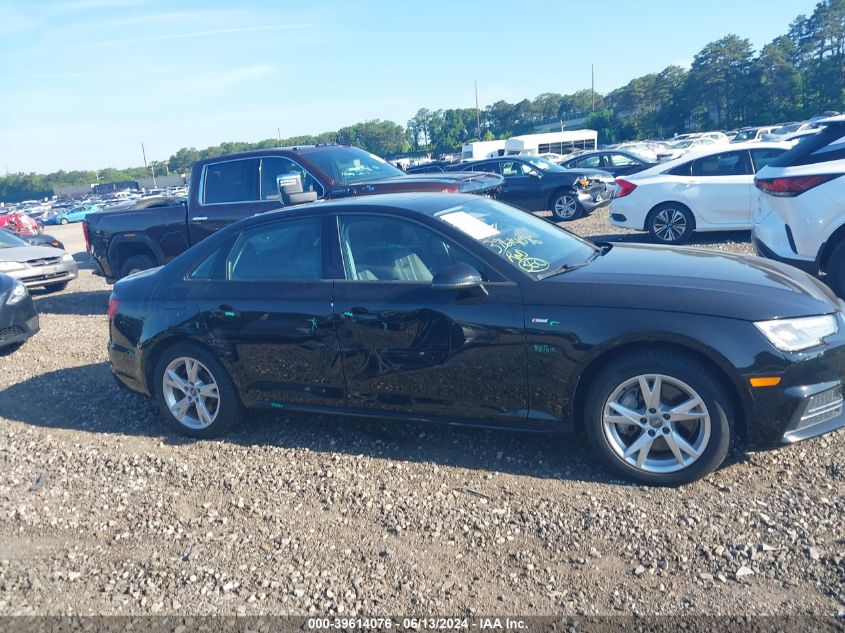 2018 Audi A4 2.0T Premium/2.0T Tech Premium VIN: WAUDNAF42JA141129 Lot: 39614076