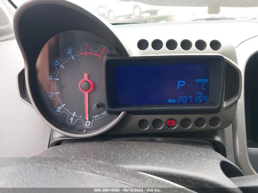 2013 Chevrolet Sonic Lt Auto VIN: 1G1JC5SG9D4207593 Lot: 39614095