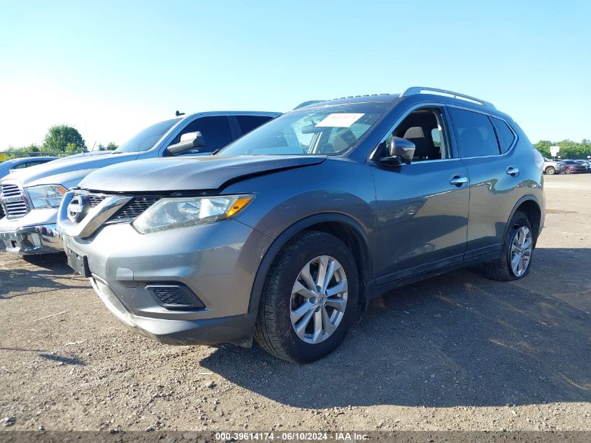 2015 Nissan Rogue Sv VIN: 5N1AT2MV2FC911642 Lot: 39614174