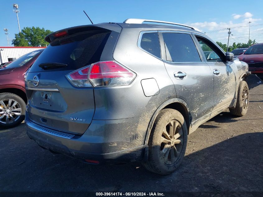 2015 Nissan Rogue Sv VIN: 5N1AT2MV2FC911642 Lot: 39614174