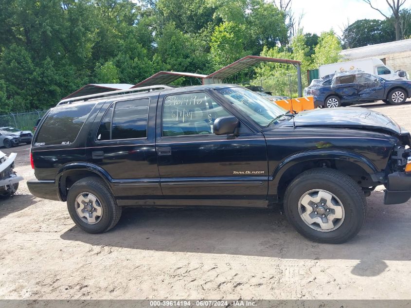 2001 Chevrolet Blazer Trailblazer VIN: 1GNDT13W312150664 Lot: 39614194