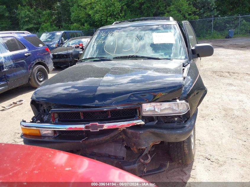 2001 Chevrolet Blazer Trailblazer VIN: 1GNDT13W312150664 Lot: 39614194