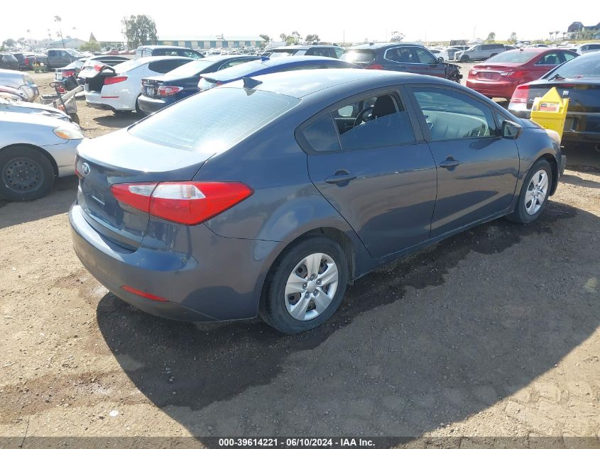 2016 Kia Forte Lx VIN: KNAFK4A61G5574258 Lot: 39614221