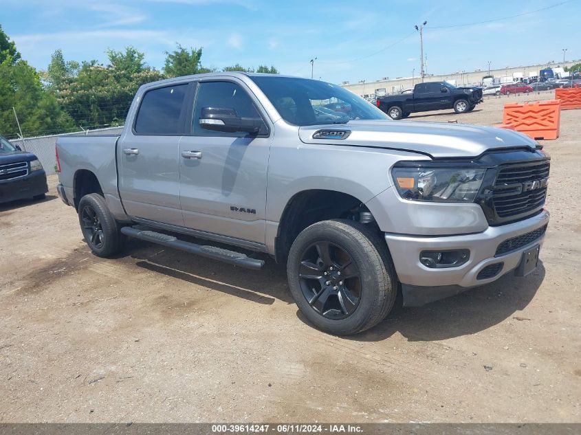 2021 Ram 1500 Big Horn 4X4 5'7 Box VIN: 1C6SRFFT4MN504716 Lot: 39614247