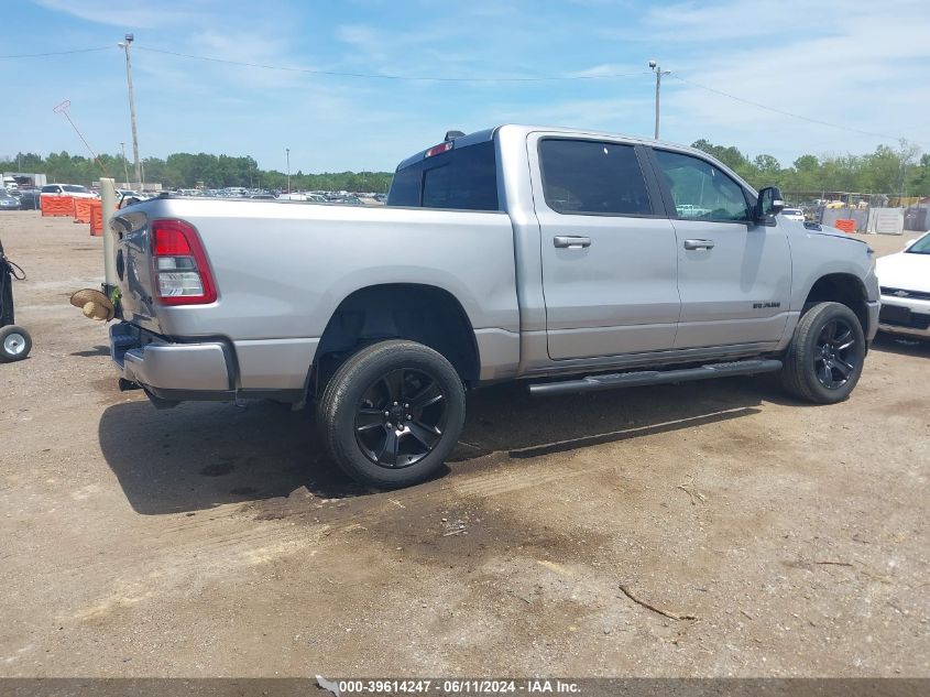 2021 Ram 1500 Big Horn 4X4 5'7 Box VIN: 1C6SRFFT4MN504716 Lot: 39614247